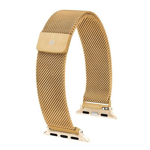 ŘEMÍNEK HIRSCH MILANAISE PRO APPLE WATCH - ZLATÝ - CURELE - ALTELE