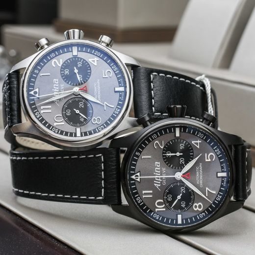 ALPINA STARTIMER PILOT AUTOMATIC CHRONOGRAPH "BLACKSTAR" AL-860GB4FBS6 - ALPINA - ZNAČKY