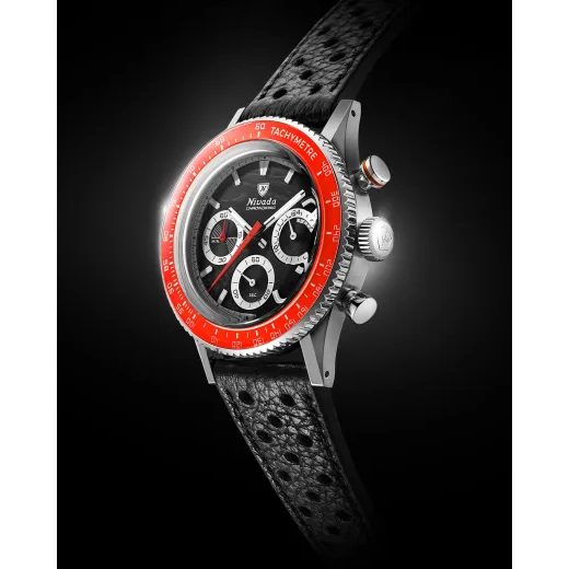 NIVADA GRENCHEN CHRONOKING MECAQUARTZ RACING BLACK - INTER. BEZEL - CHRONOMASTER - BRANDS