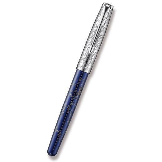 PLNICÍ PERO PARKER SONNET ATLAS BLUE SILVER CT 1502/515483 - PERA A DIÁŘE - OSTATNÍ