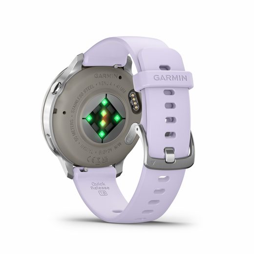 GARMIN VENU® 4 - 41 MM SILVER / PERIWINKLE SILICONE STRAP 010-03013-01 - VENU 4 - BRANDS
