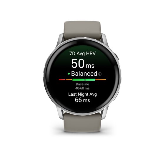 GARMIN VENU® 4 - 45 MM SILVER / SILVER GRAY SILIKONOVÝ ŘEMÍNEK 010-03014-01 - VENU 4 - ZNAČKY