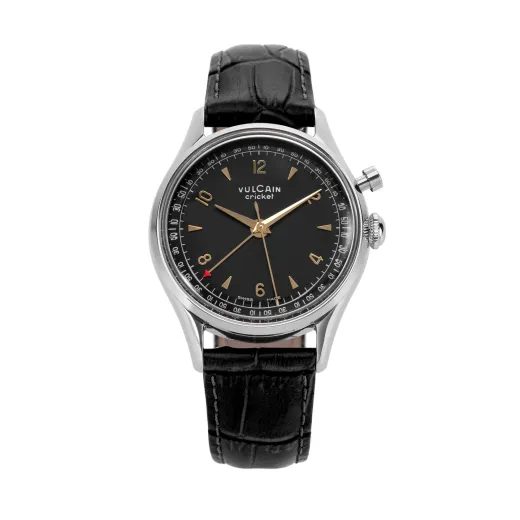 VULCAIN CRICKET TRADITION 39 MM - BLACK/GOLD - CRICKET TRADITION - ZNAČKY