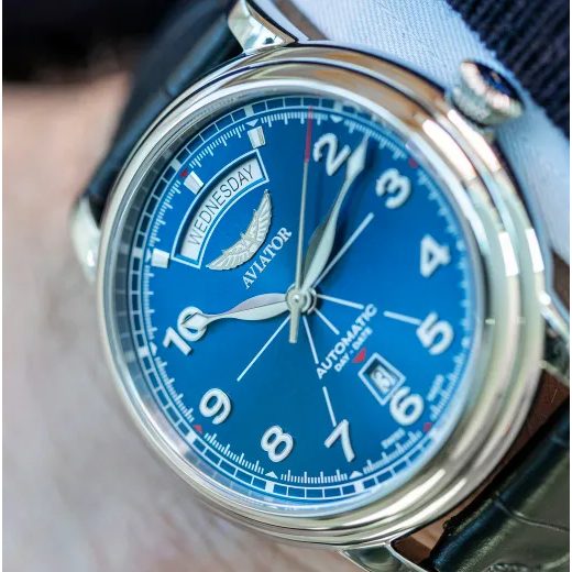 AVIATOR DOUGLAS DAY-DATE 45 AUTOMATIC V.3.44.0.401.0 - DOUGLAS DAY-DATE - ZNAČKY