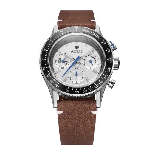 NIVADA GRENCHEN CHRONOKING MECAQUARTZ RACING GREY - INTER. BEZEL - CHRONOMASTER - ZNAČKY