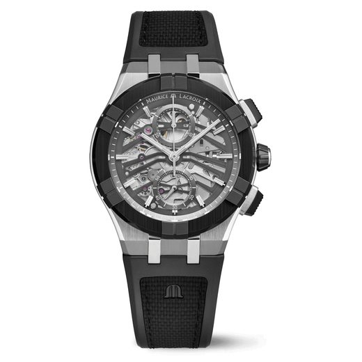 MAURICE LACROIX AIKONIC CHRONOGRAPH SKELETON AC8018-SSL20-030-2 - AIKONIC - BRANDS