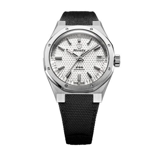 NIVADA GRENCHEN F77 SST WHITE MK2 DATE - 38 MM - F77 - ZNAČKY