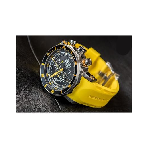 VOSTOK EUROPE LUNOCHOD-2 MULTIFUNCIONAL LINE YM86-620A505 – CUREA DIN CAUCIUC GALBENĂ - LUNOCHOD-2 - MĂRCI