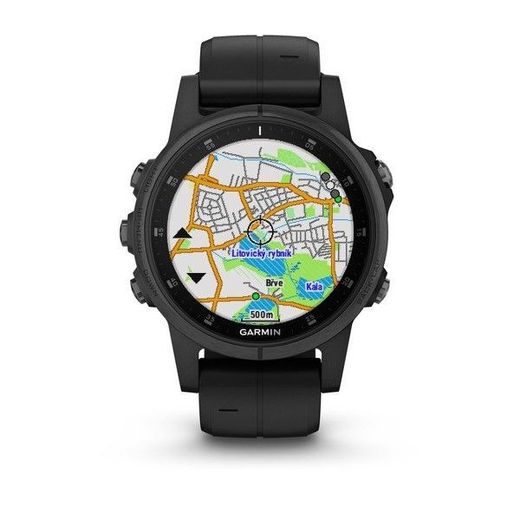 GARMIN FENIX5S PLUS SAPPHIRE BLACK, BLACK BAND 010-01987-03 - GARMIN - ZNAČKY