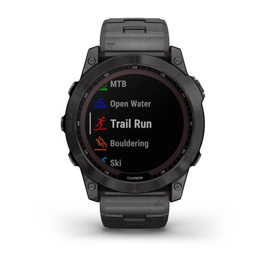 GARMIN FENIX 7X PRO SAPPHIRE SOLAR STYLE, TITAN CARBON GRAY/ CARBON GRAY TITAN BAND - 010-02541-27 - FENIX 7X - BRANDS