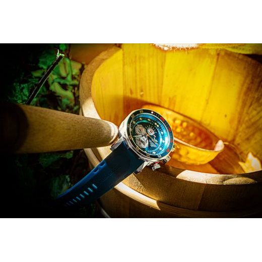 VOSTOK EUROPE LUNOCHOD-2 MULTIFUNCIONAL LINE YM86-620A636 – CUREA DIN CAUCIUC ALBASTRĂ - LUNOCHOD-2 - MĂRCI