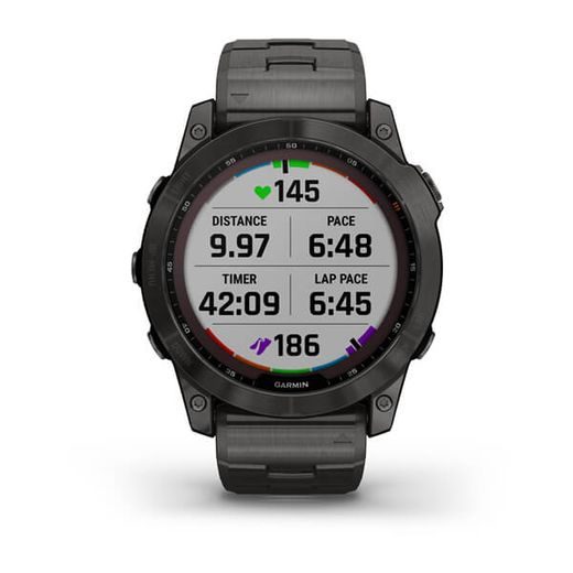 GARMIN FENIX 7X PRO SAPPHIRE SOLAR STYLE, TITAN CARBON GRAY/ CARBON GRAY TITAN BAND - 010-02541-27 - FENIX 7X - BRANDS