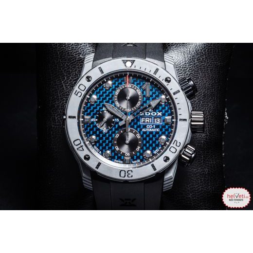 EDOX CO-1 CARBON CHRONOGRAPH AUTOMATIC 01125-CLNGN-BUNN - CO-1 - ZNAČKY