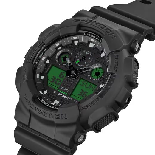 CASIO G-SHOCK GA-100BEG-1AER BLACK AND ELECTRO GREEN SERIES - G-SHOCK - ZNAČKY
