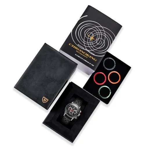 NIVADA GRENCHEN CHRONOKING MECAQUARTZ RACING BLUE - INTER. BEZEL - CHRONOMASTER - BRANDS