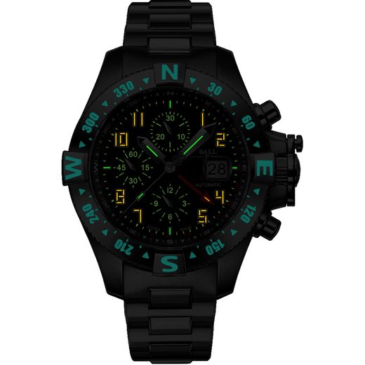 BALL ENGINEER HYDROCARBON SPACEMASTER ORBITAL II GMT DC3036C-SA-BK - ENGINEER HYDROCARBON - BRANDS