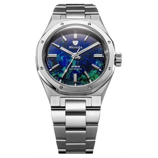 NIVADA GRENCHEN F77 MK2 AZURITE – 100 YEARS – 38 MM - F77 - MĂRCI