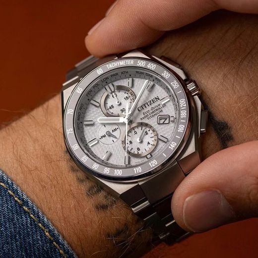 CITIZEN ECO-DRIVE RADIO CONTROLLED SUPER TITANIUM AT8391-52H - SUPER TITANIUM - BRANDS