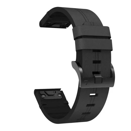 ŘEMÍNEK PRO GARMIN QUICKFIT 26MM, LEATHER BLACK - STRAPS - ACCESSORIES