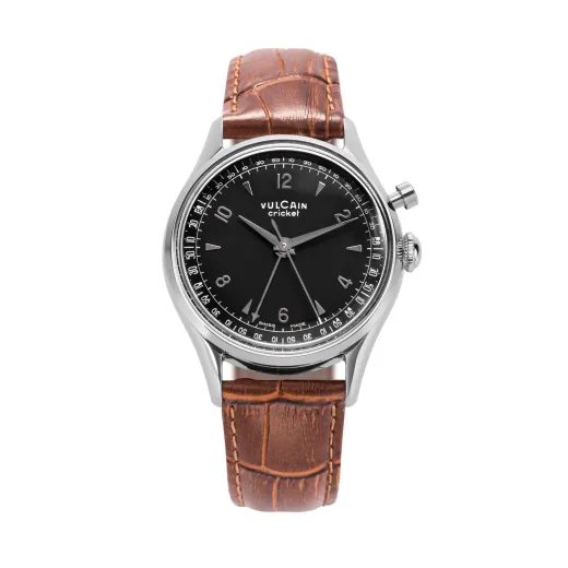 VULCAIN CRICKET TRADITION 39 MM - BLACK - CRICKET TRADITION - ZNAČKY