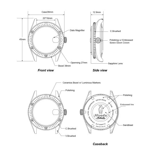 NIVADA GRENCHEN ANTARCTIC DIVER 32038A - ANTARCTIC - BRANDS