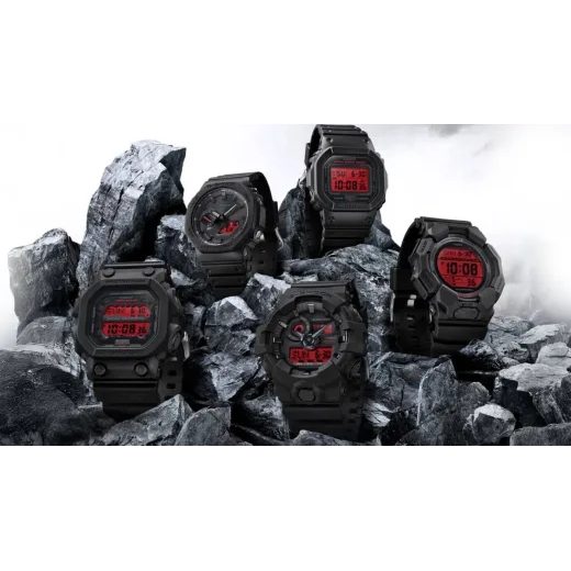 CASIO G-SHOCK GA-700BBR-1AER BLACK AND BOLD RED SERIES - G-SHOCK - BRANDS