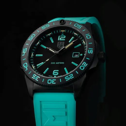 LUMINOX PACIFIC DIVER 3120 TRANSFORMATIVE TEAL EDIȚIE LIMITATĂ XS.3124.N.SET - SEA - MĂRCI