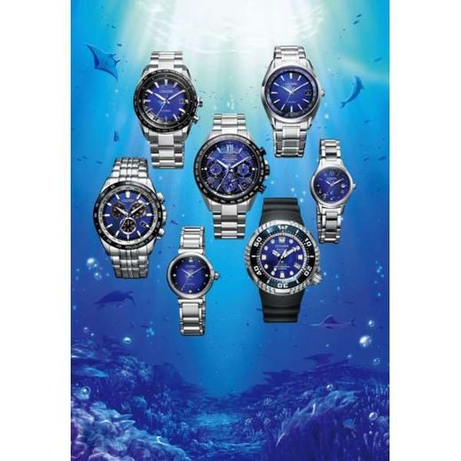 CITIZEN ATTESA SATELLITE WAVE GPS UNITE WITH BLUE LIMITED EDITION CC4075-50L - SUPER TITANIUM - ZNAČKY