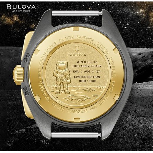 BULOVA LUNAR PILOT CHRONOGRAPH 98A285 50TH ANNIVERSARY LIMITED EDITION - ARCHIVE SERIES - BRANDS