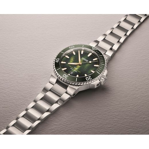 ORIS AQUIS DATE 41,5 MM KELP FOREST LIMITED EDITION 01 733 7787 4187-SET - AQUIS - BRANDS