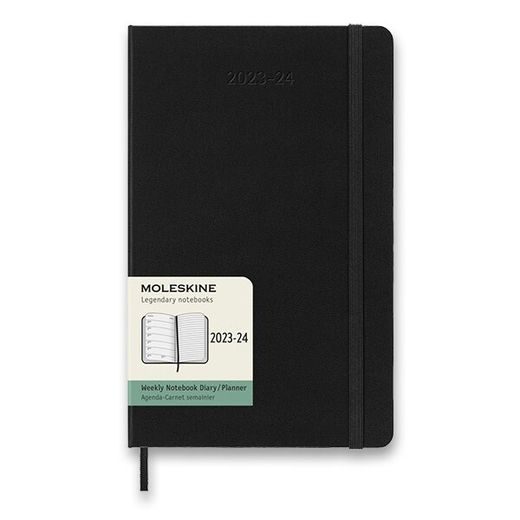 18MĚSÍČNÍ DIÁŘ MOLESKINE 2023-24 - L, TVRDÉ DESKY - DIARIES AND NOTEBOOKS - ACCESSORIES