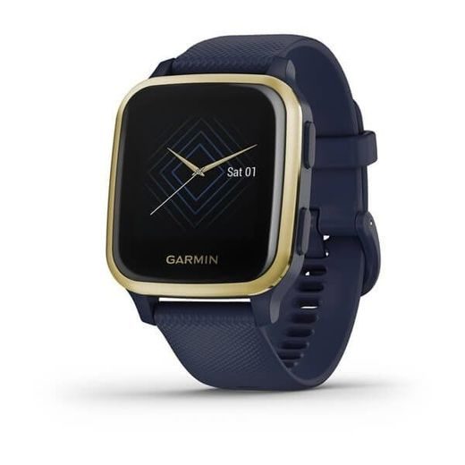 GARMIN VENU SQ MUSIC, LIGHTGOLD/BLUE BAND 010-02426-12 - GARMIN - BRANDS