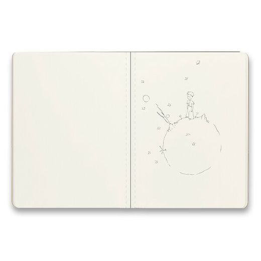 SADA ZÁPISNÍK A SEŠIT MOLESKINE LE PETIT PRINCE MOON - LINKOVANÝ - L, ČISTÝ - XL 1331/1717250 - DIÁŘE A ZÁPISNÍKY - OSTATNÍ