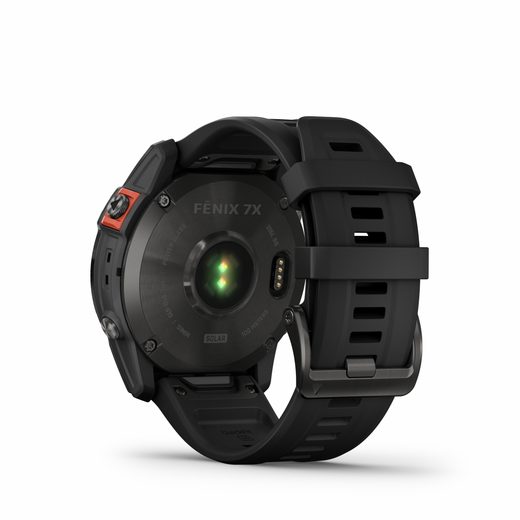 GARMIN FENIX 7X PRO SOLAR GRAY/ BLACK SILICONE BAND - 010-02541-01 - FENIX 7X - BRANDS