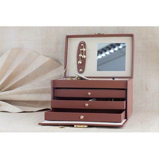 JEWELLERY BOX FRIEDRICH LEDERWAREN CORDOBA 26217-3 - JEWELLERY BOXES - ACCESSORIES