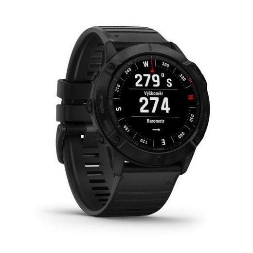 GARMIN FENIX6X PRO GLASS, BLACK/BLACK BAND (MAP/MUSIC) 010-02157-01 - GARMIN - BRANDS