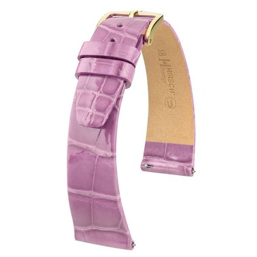 ŘEMÍNEK HIRSCH PRESTIGE ALLIGATOR - FIALOVÝ, LESK - ŘEMÍNKY - OSTATNÍ