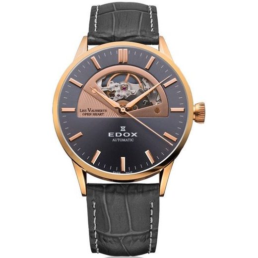 EDOX LES VAUBERTS OPEN HEART AUTOMATIC 85014-37R-GIR - LES VAUBERTS - ZNAČKY