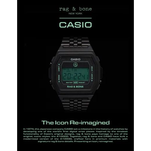 CASIO COLLECTION VINTAGE A1000RCB-1ER RAG & BONE - CASIO - ZNAČKY