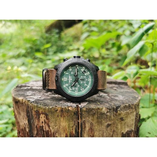 TRASER P96 OUTDOOR PIONEER EVOLUTION CHRONO GREEN LEATHER - SPORT - BRANDS