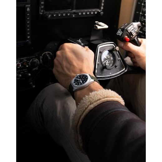 FORMEX AIRFIELD AUTOMATIC JET BLACK KHAKI GREEN NYLON-VELCRO 0661.1.6526.877 - FIELD AUTOMATIC - MĂRCI