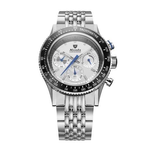 NIVADA GRENCHEN CHRONOKING MECAQUARTZ RACING GREY - INTER. BEZEL - CHRONOMASTER - ZNAČKY