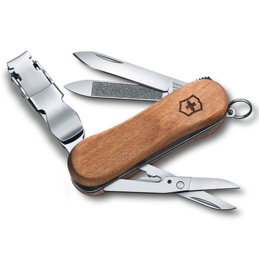 VICTORINOX NAIL CLIP WOOD 580 - POCKET KNIVES - ACCESSORIES