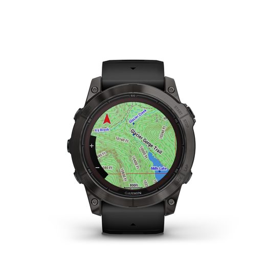 GARMIN FĒNIX 7X PRO SAPPHIRE SOLAR EDITION CARBON GRAY DLC TITANIUM / BLACK BAND - 010-02778-11 - FENIX 7X - BRANDS