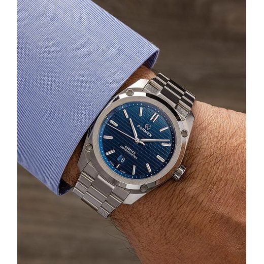 FORMEX ESSENCE FORTYTHREE AUTOMATIC CHRONOMETER BLUE STEEL BRACELET - ESSENCE - BRANDS