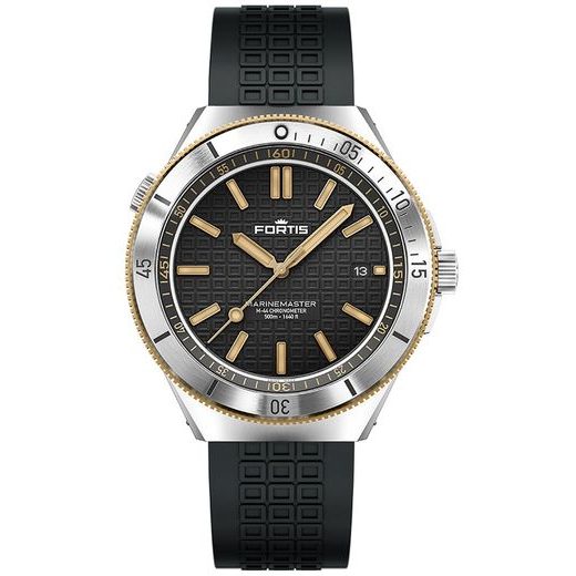 FORTIS MARINEMASTER M-44 BLACK RESIN GOLD COSC LIMITED EDITION F8120015 - MARINEMASTER - BRANDS