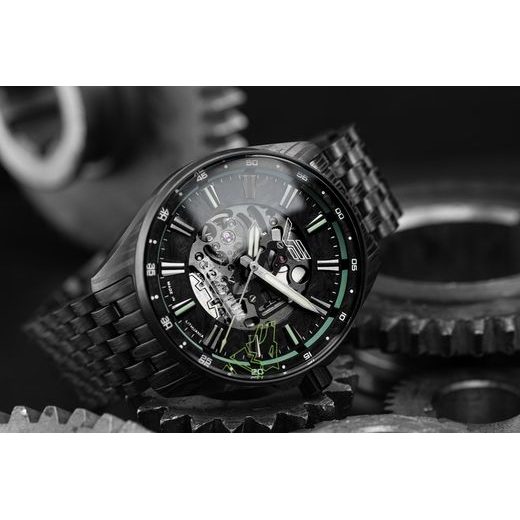 VOSTOK EUROPE GELEŽINIS VILKAS IRON WOLF LIMITOVANÁ EDICE NH72-326D777 - LIMITOVANÉ EDICE - ZNAČKY