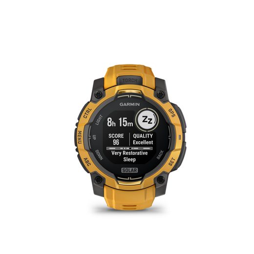GARMIN INSTINCT® 3 – 45 MM, SOLAR UNBURST S ŘEMÍNKEM SUNBURST/GREY 010-02934-02 - INSTINCT 3 - ZNAČKY