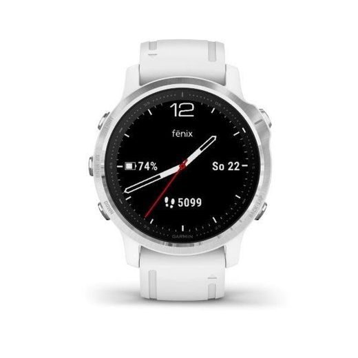 GARMIN FENIX6S GLASS, SILVER/WHITE BAND 010-02159-00 - GARMIN - ZNAČKY