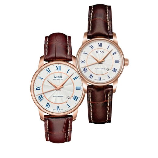 SET MIDO BARONCELLI M8600.2.21.8 A M7600.2.21.8 - HODINKY PRO PÁRY - HODINKY